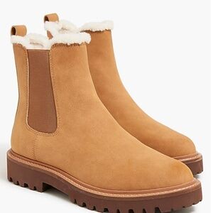 JCREW SIZE 10 NEW LUG SOLE CHELSEA BOOTS FOR WOMEN